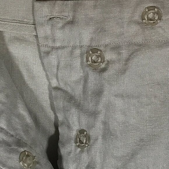 Max Studio Women's 12 Beige 100% Linen Casual Wide Leg Pants - Picture 5 of 12